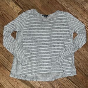 VINCE Striped Linen Long Sleeve Size M